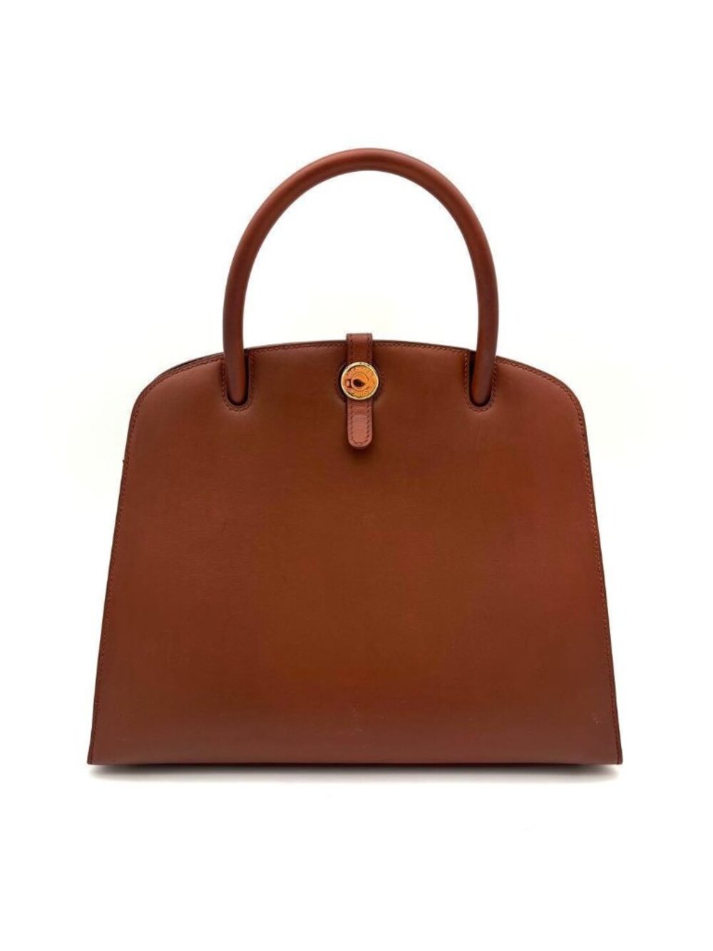 Hermes Dalvy MM Gold Handbag Brown Tote